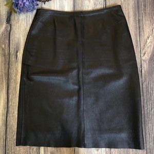 Vintage 90s Pelle Studio Wilsons Leather Skirt 14